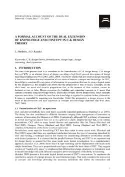 a formal account of the dual extension of knowledge and concept in