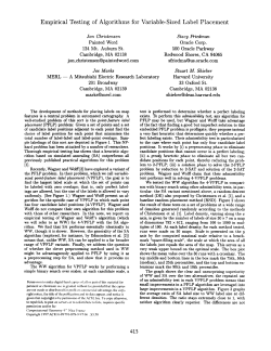 Empirical Testing of Algorithms for Variable