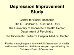 Depression Improvement Study.