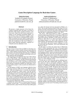 Game Description Language for Real-time Games