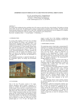 Amorphous silicon modules on facades with non