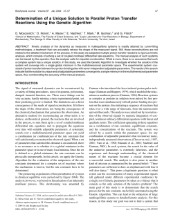Determination of a Unique Solution to Parallel Proton Transfer