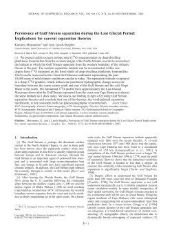 Persistence of Gulf Stream separation during the Last Glacial Period