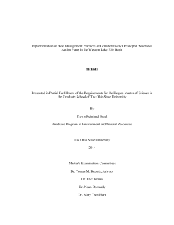 Implementation of Best Management Practices of