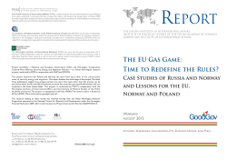 The EU Gas Game: Time to Redefine the Rules