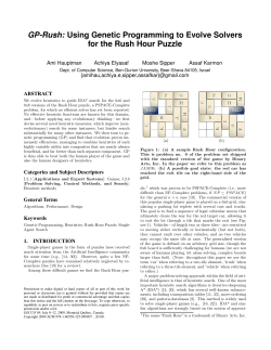 GP-Rush: Using Genetic Programming to Evolve Solvers for the