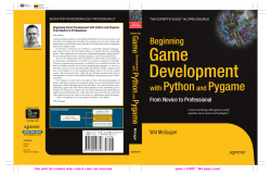 Beginning Game Development with Python and Pygame