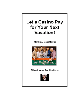 Let a Casino Pay for Your Next Vacation
