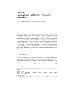 h-principle and rigidity for C isometric embeddings