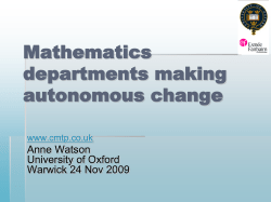 Autonomous change 2008