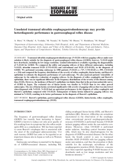 Unsedated transnasal ultrathin esophagogastroduodenoscopy may