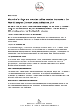 Gourmino`s village and mountain dairies awarded top marks at the