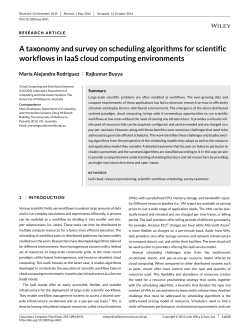 A taxonomy and survey on scheduling algorithms for scientific