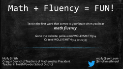 Math + Fluency = FUN!