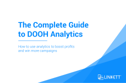 The Complete Guide to DOOH Analytics