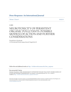 neurotoxicity of persistent organic pollutants