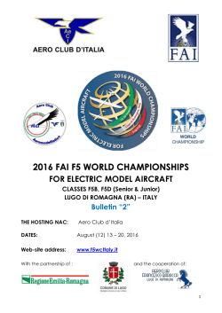 2016 fai f5 world championships