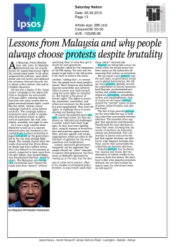 Lessons from Malaysia and why people always choose protests