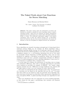 The Naked Truth about Cost Functions for Stereo Matching