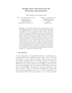 Feasible Trace Reconstruction for Rewriting Approximations