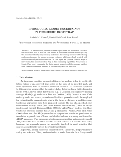 introducing model uncertainty in time series bootstrap