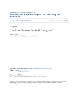 The Apocalypse of Beckett`s "Endgame"