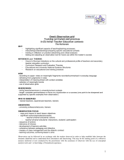Construction of an observation grid
