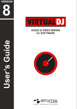 VirtualDJ 8 - User`s Guide 1