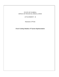 Attachment B - Florida Office of Financial Regulation