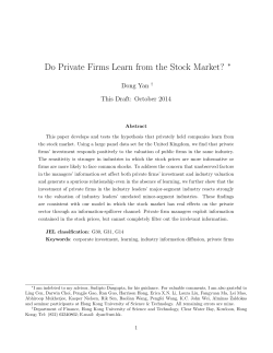 Do Private Firms Learn from the Stock Market?