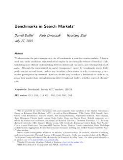 Benchmarks in Search Markets - American Economic Association