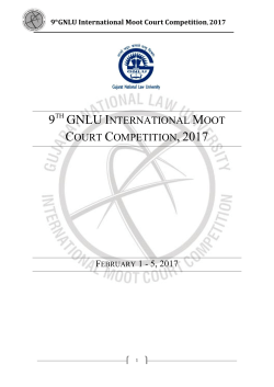 gnlu international moot court competition, 2017