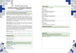 international partner seminar