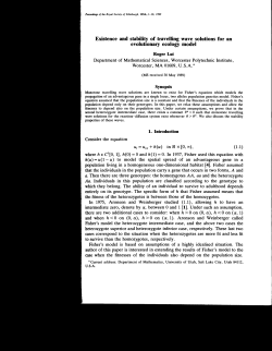 Existence and stability of travelling wave solutions for an