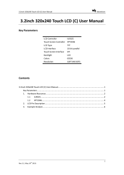 3.2inch 320x240 Touch LCD (C) User Manual