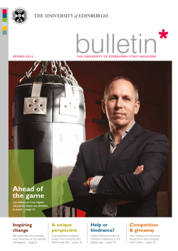 Ahead of the game - University of Edinburgh