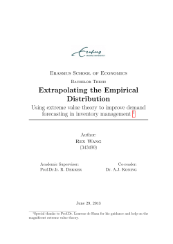 Extrapolating the Empirical Distribution