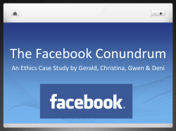 The Facebook Conundrum