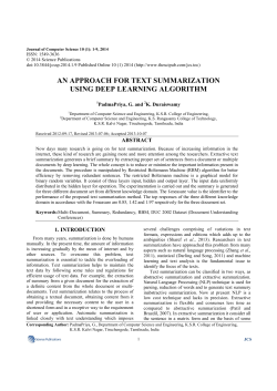 an approach for text summarization using deep learning algorithm