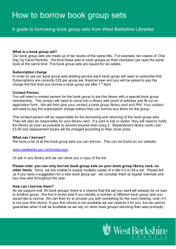 How to borrow book group sets