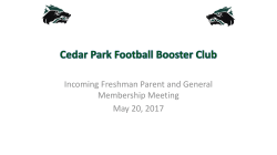 Cedar Park Football Booster Club