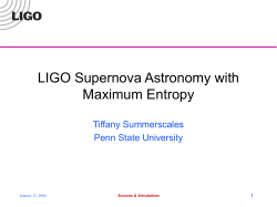 m - Center for Gravitational Wave Physics