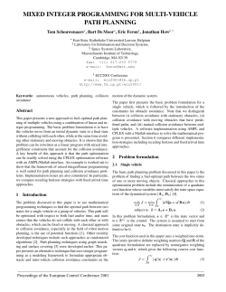 Mixed Integer Programming for Multi