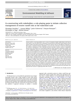 Co-constructing with stakeholders a role-playing - Cormas