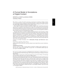 A Formal Model of Annotations of Digital Content