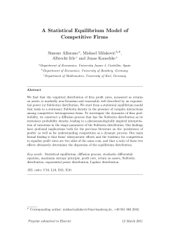 A Statistical Equilibrium Model of Competitive Firms