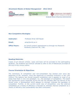 NCS revised - Xavier Institute of Management Bhubaneswar
