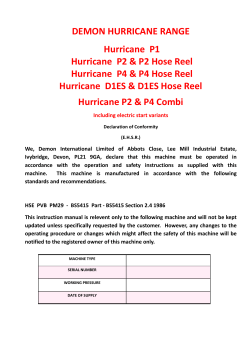 Hurricane April09.pub - Demon Pressure Washers