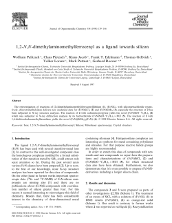 1,2-N,N-dimethylaminomethylferrocenyl as a