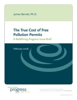 The True Cost of Free Pollution Permits
